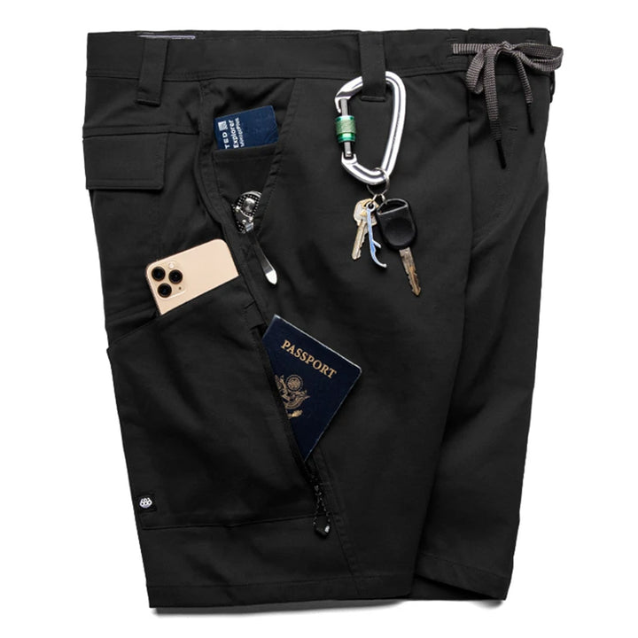 686 Anything Hybrid Cargo Shorts - Men's Black