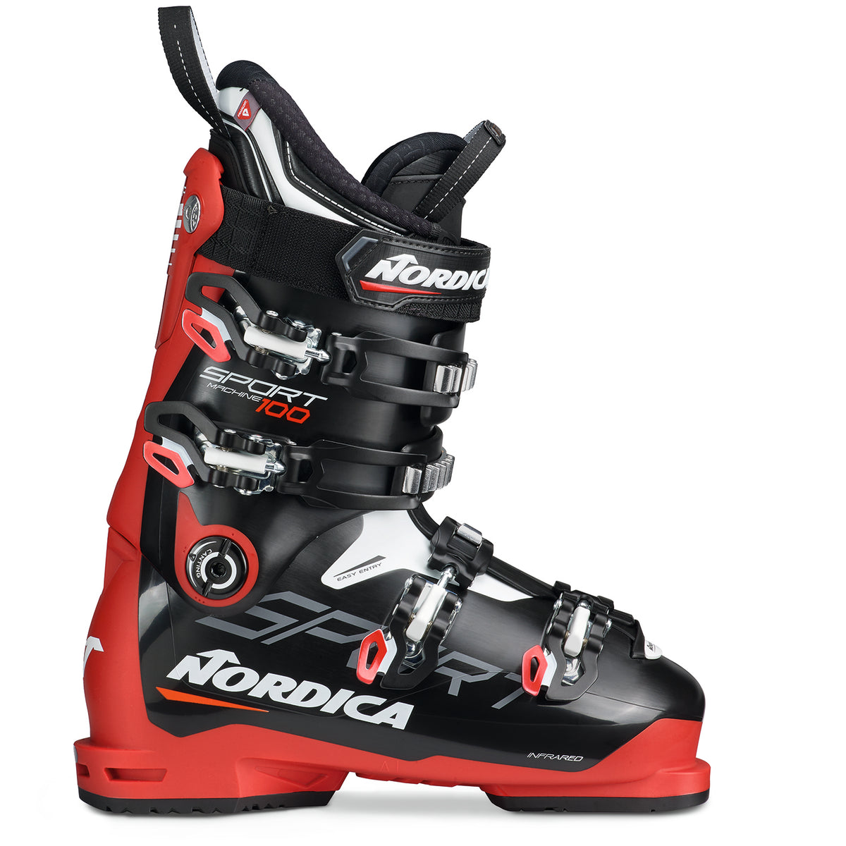 Nordica Sportmachine 100 Ski Boots 2023 Black/Red/White