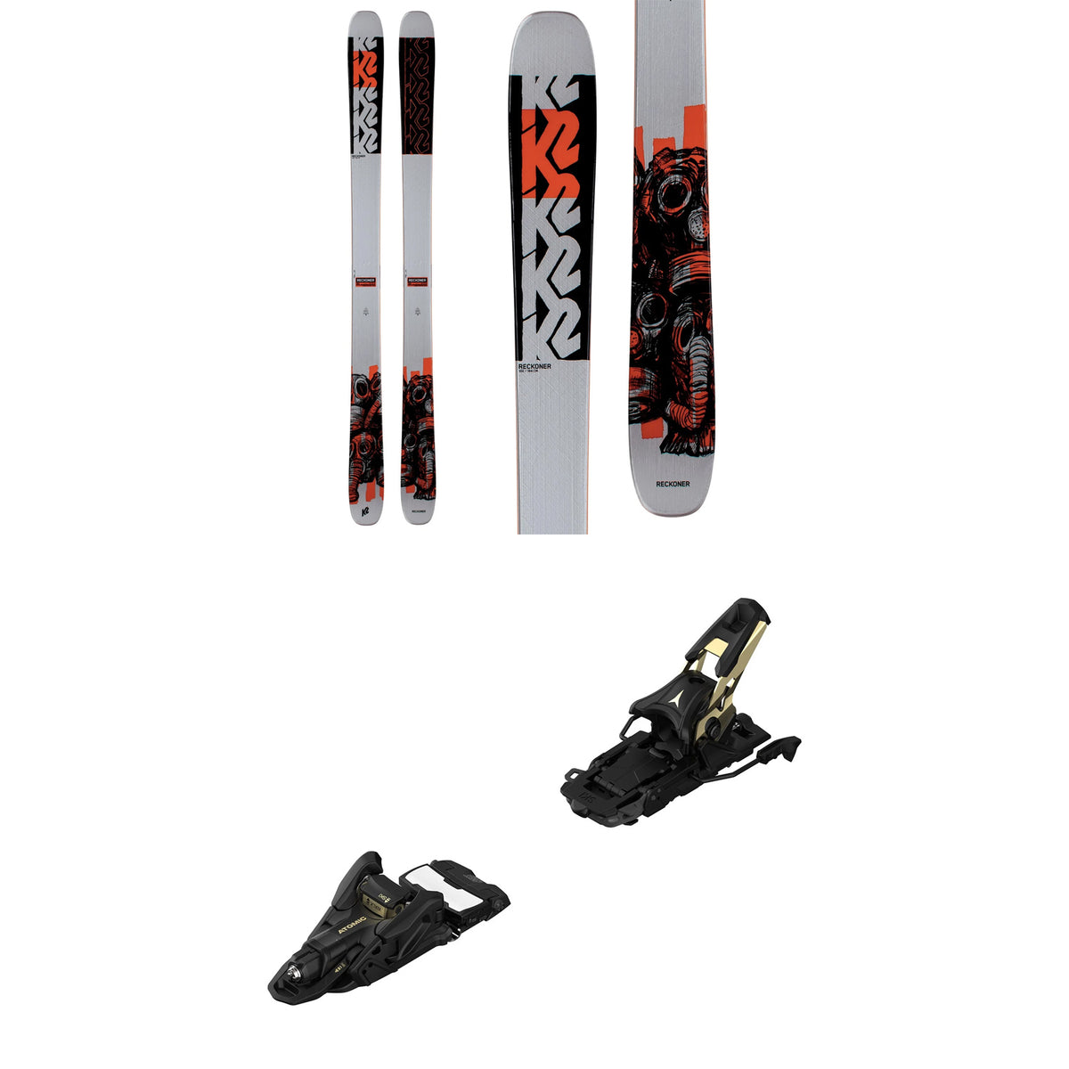 K2 Reckoner 102 Skis + Atomic Shift MNC 13 Alpine Touring Ski Bindings 2021