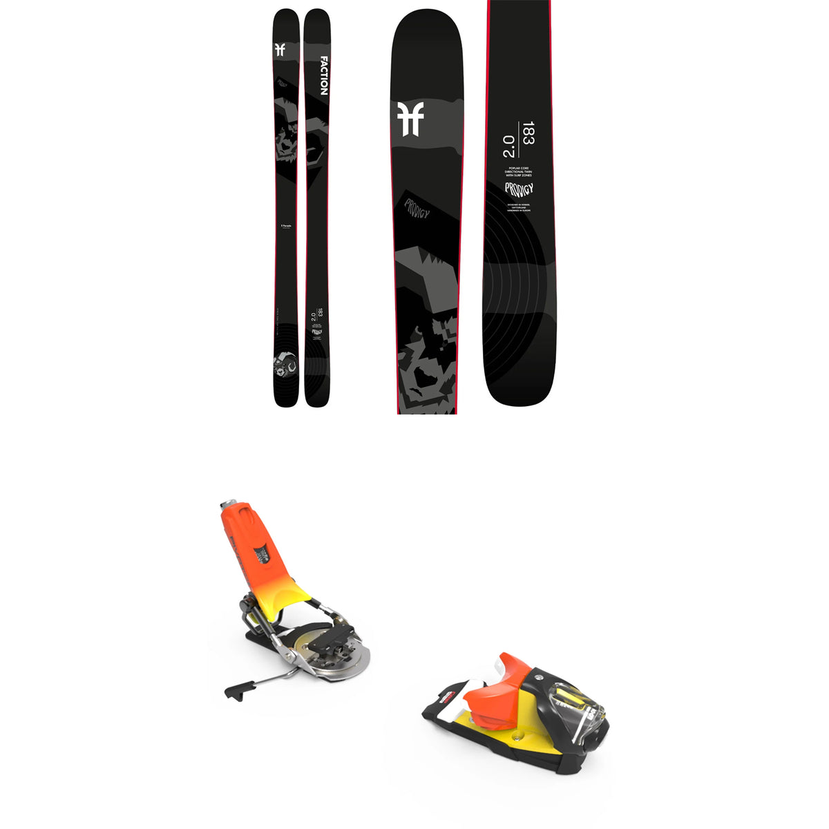 Faction Prodigy 2.0 Skis + Look Pivot 14 GW Ski Bindings 2021
