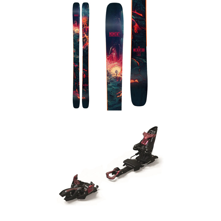 Moment Wildcat 108 Skis + Marker Kingpin 13 Alpine Touring Ski Bindings 2021
