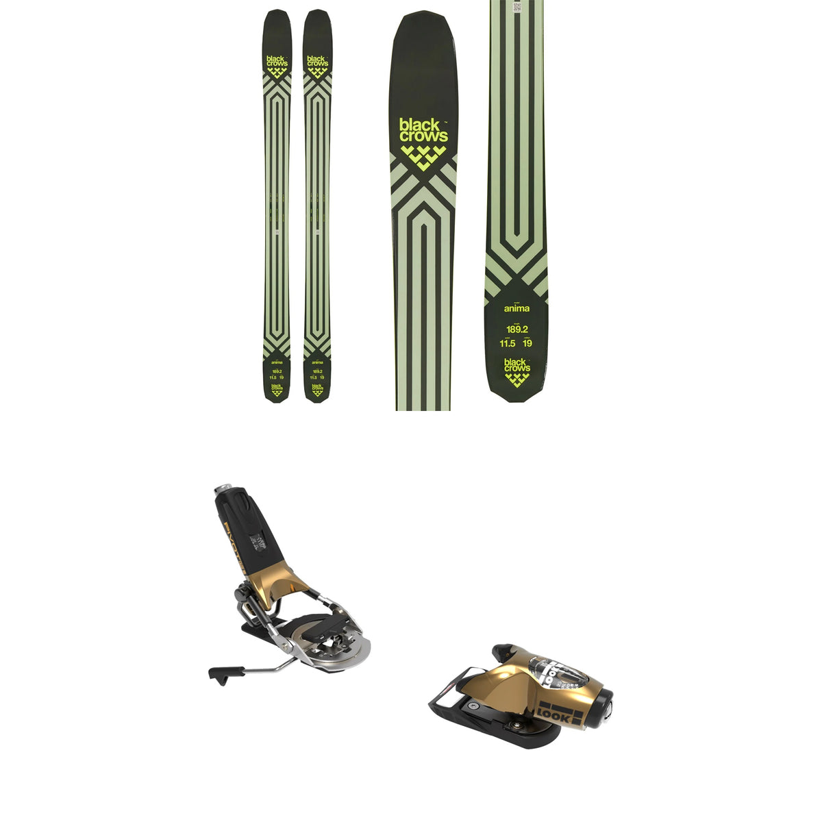 Black Crows Anima Skis + Look Pivot 15 GW Ski Bindings 2021