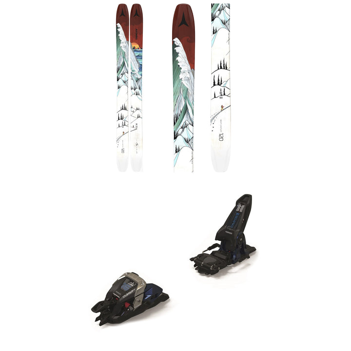 Atomic Bent Chetler 120 Skis + Marker Duke PT 16 Alpine Touring Ski Bindings 2021