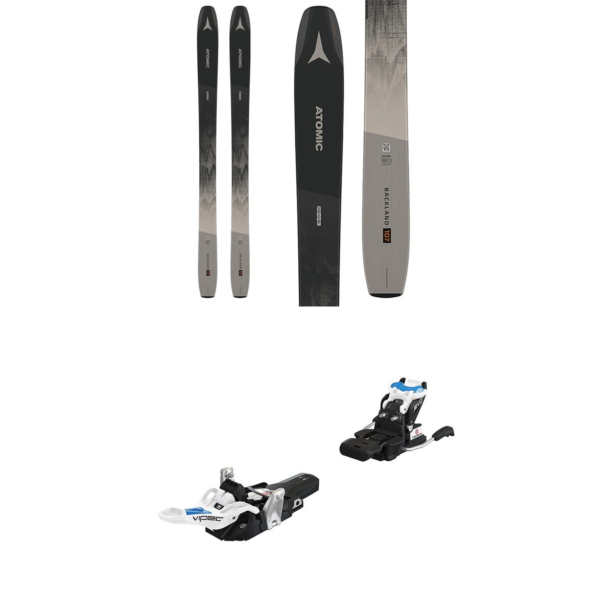 Atomic Backland 107 Skis + Fritschi Vipec Evo 12 Alpine Touring Ski Bindings 2021