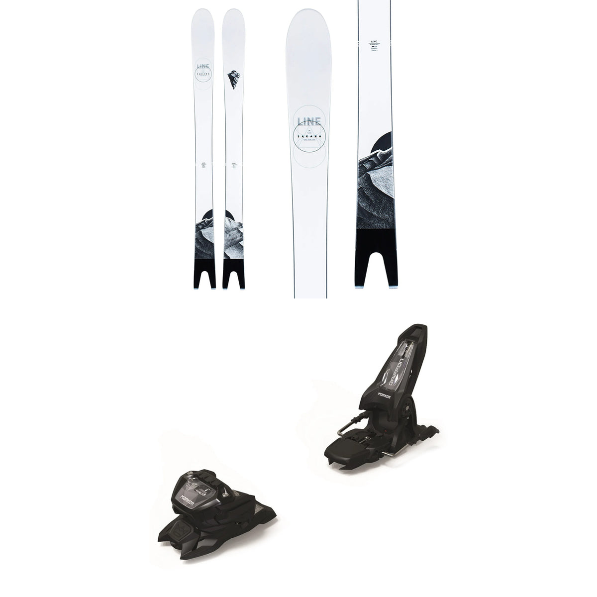 Line Skis Sakana Skis + Marker Griffon 13 ID Ski Bindings 2021