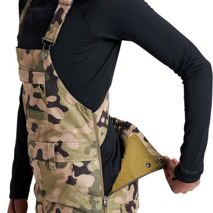 Burton Avalon Bib Pants - Women's Martini Olive Terra Camo
