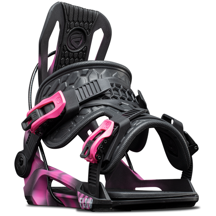 Flow Fenix Plus Fusion Snowboard Bindings 2024 Magenta Burst