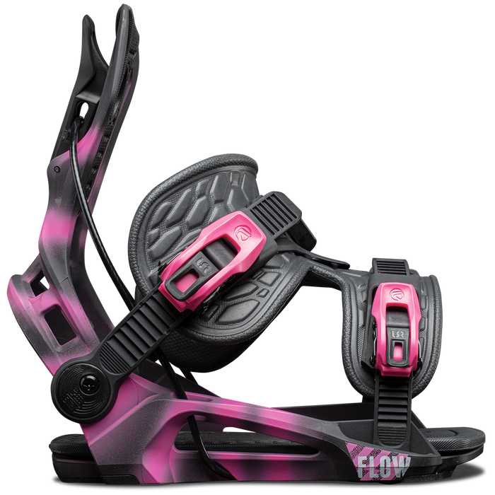 Flow Fenix Plus Fusion Snowboard Bindings 2024 Magenta Burst