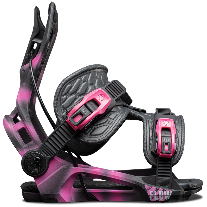 Flow Fenix Plus Fusion Snowboard Bindings 2024 Magenta Burst