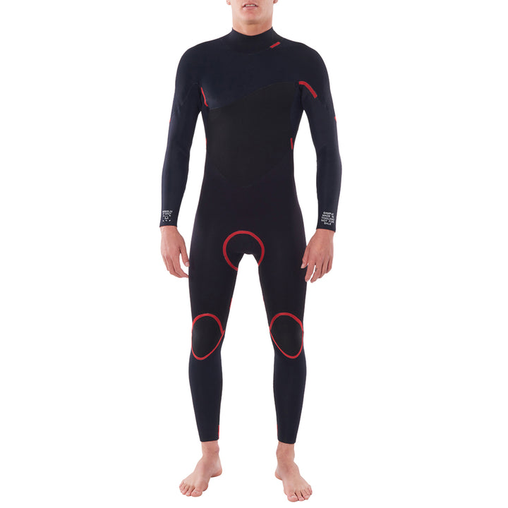 Rip Curl 4/3 Omega Back Zip Steamer Wetsuit Black