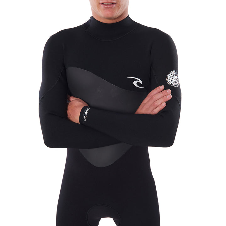 Rip Curl 4/3 Omega Back Zip Steamer Wetsuit Black