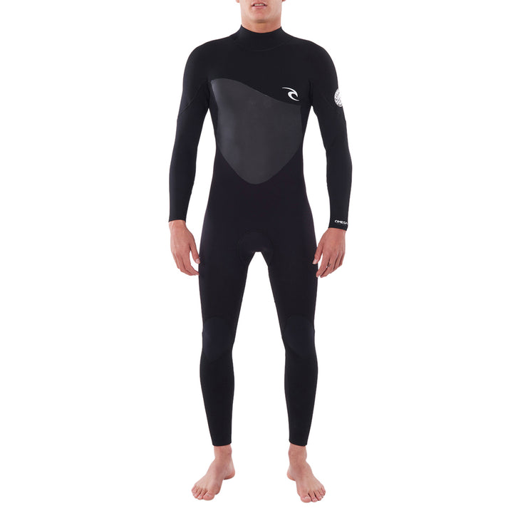 Rip Curl 4/3 Omega Back Zip Steamer Wetsuit Black