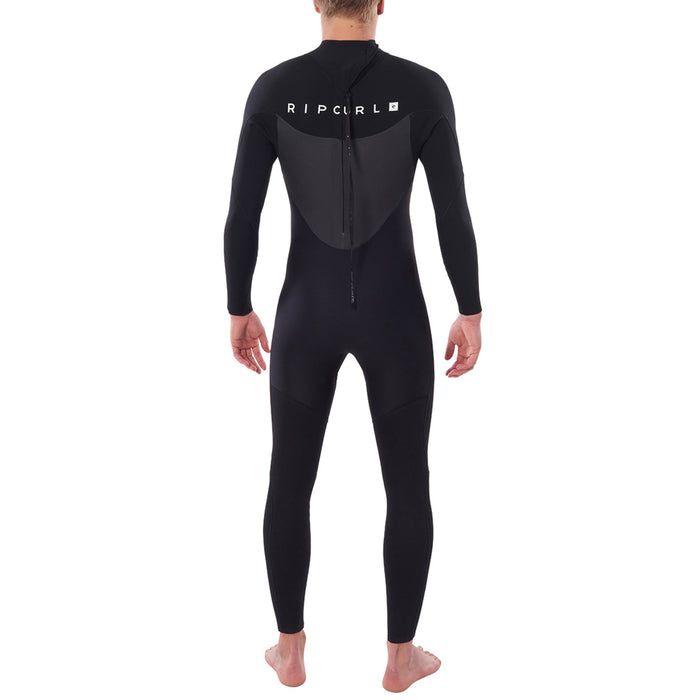 Rip Curl 4/3 Omega Back Zip Steamer Wetsuit Black
