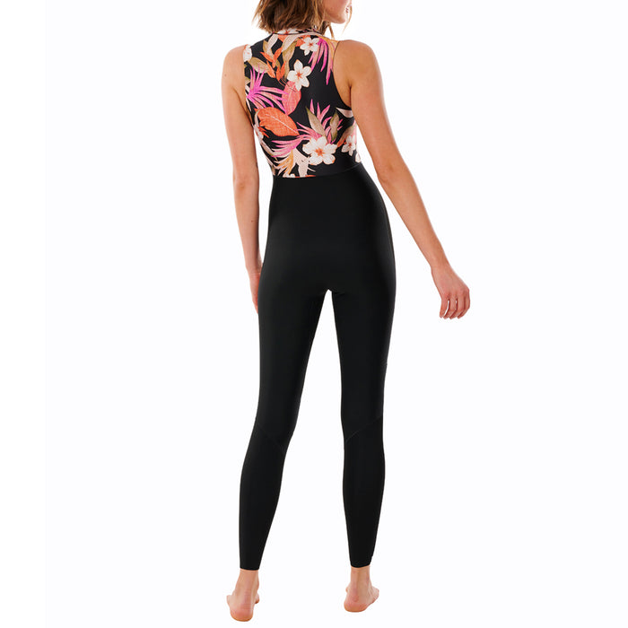 Rip Curl 1mm G Bomb Hi Waist Long Jane Springsuit - Women's Black/Pink