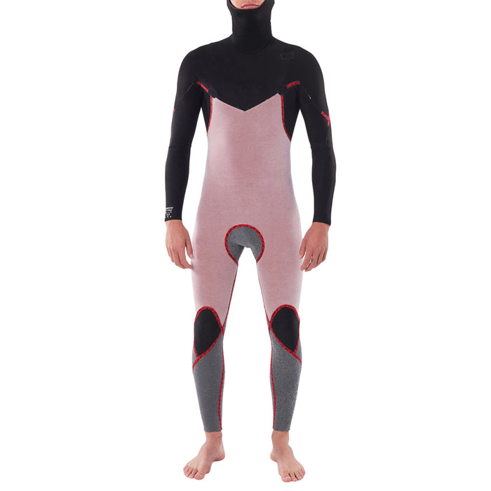 Rip Curl 5/4 Dawn Patrol Chest Zip Hooded Wetsuit Black