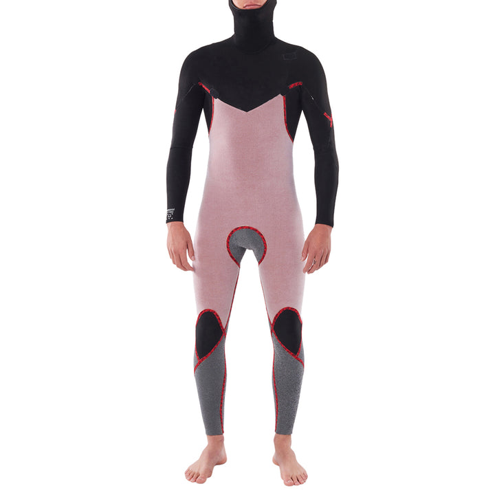 Rip Curl 5/4 Dawn Patrol Chest Zip Hooded Wetsuit Black