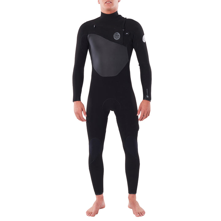 Rip Curl 4/3 Flashbomb Chest Zip Wetsuit Black