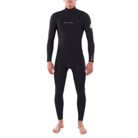 Rip Curl 4/3 Dawn Patrol Chest Zip Wetsuit Black::Black
