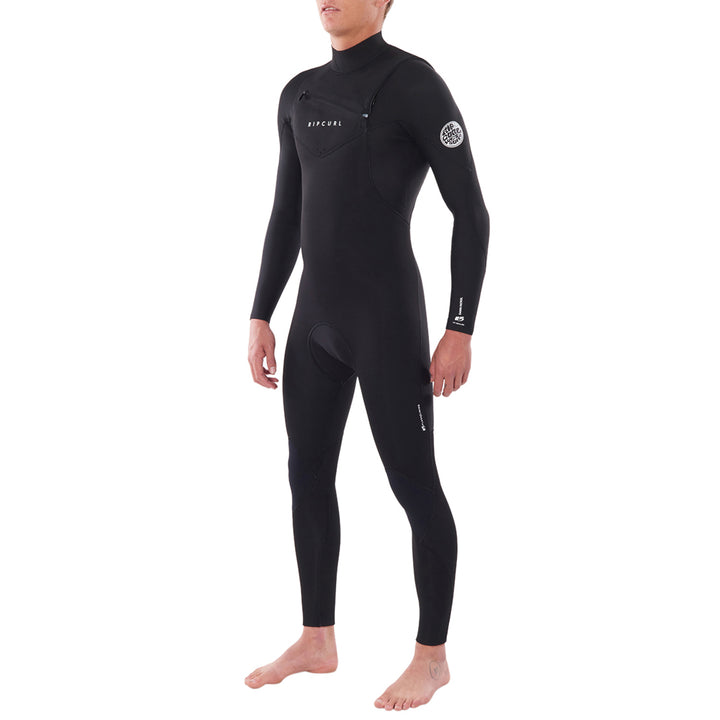 Rip Curl 4/3 Dawn Patrol Chest Zip Wetsuit Black