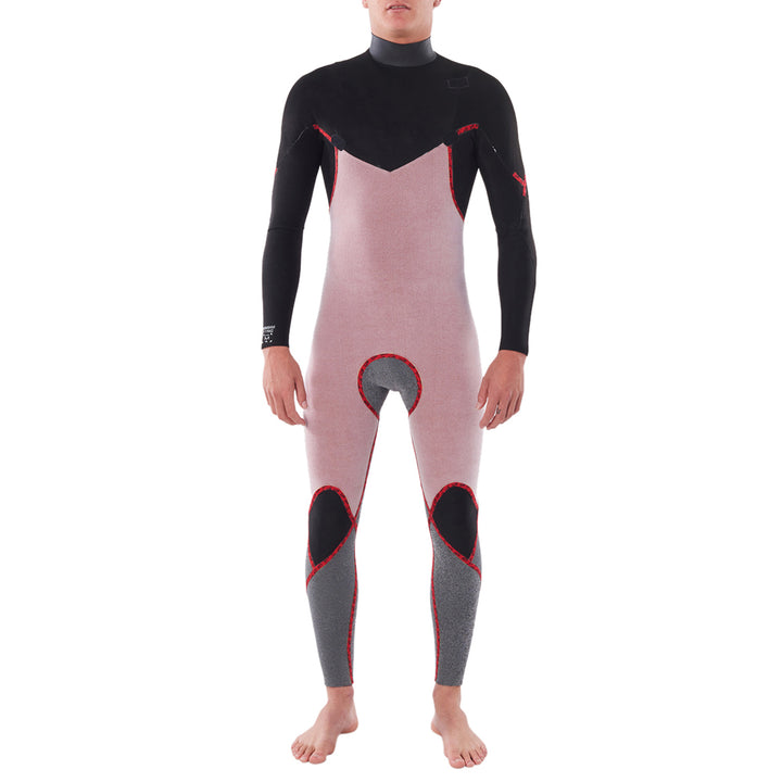 Rip Curl 4/3 Dawn Patrol Chest Zip Wetsuit Black