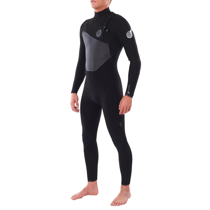 Rip Curl 4/3 Flashbomb Chest Zip Wetsuit Black