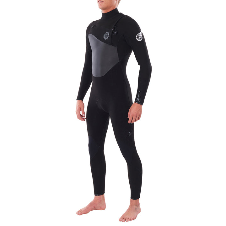Rip Curl 4/3 Flashbomb Chest Zip Wetsuit Black