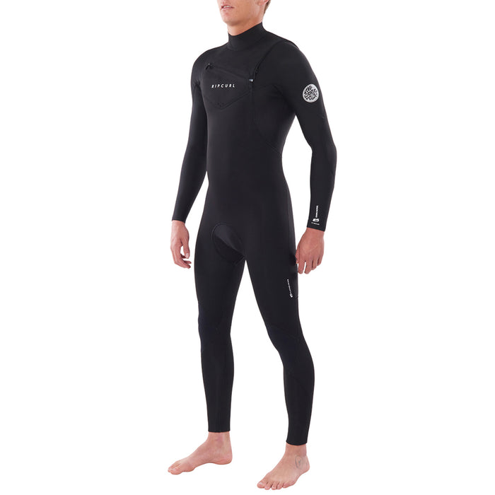 Rip Curl 3/2 Dawn Patrol Chest Zip Wetsuit Black