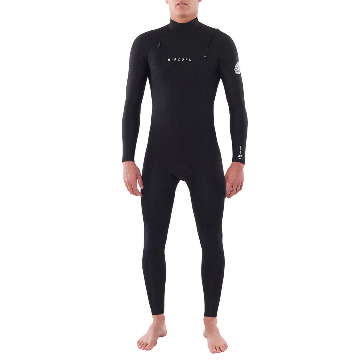 Rip Curl 3/2 Dawn Patrol Chest Zip Wetsuit Black