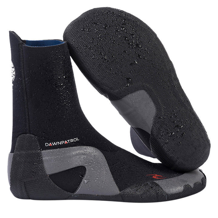 Rip Curl 3mm Dawn Patrol Round Toe Boots Black