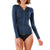 Rip Curl Rincon Long Sleeve Zip Thru UV Rashguard - Women's Navy