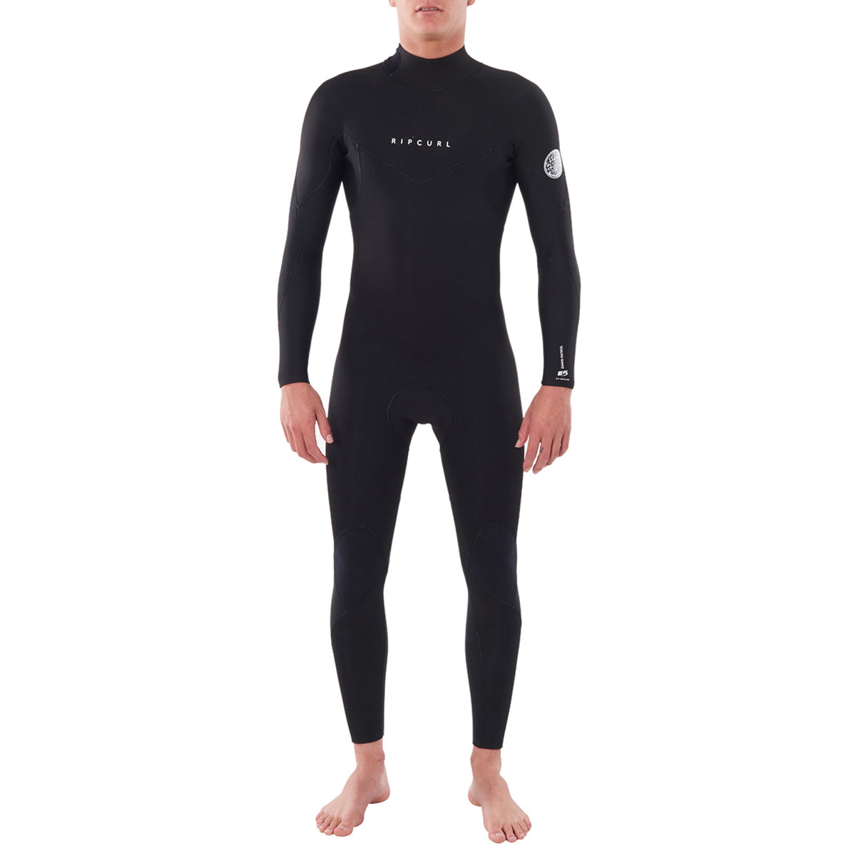 Rip Curl 5/3 Dawn Patrol Steamer Back Zip Wetsuit Black