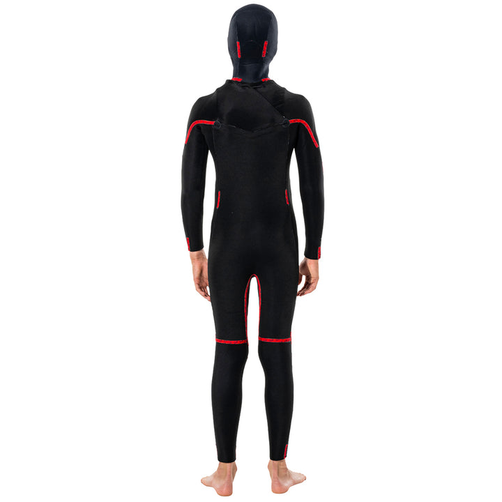 Rip Curl 5/4 Dawn Patrol Chest Zip Hooded Wetsuit - Boys' Black