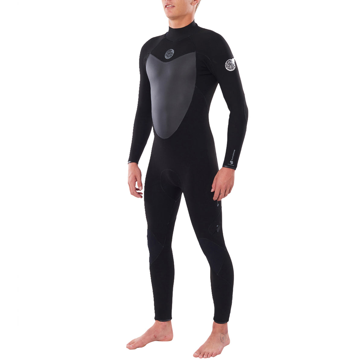 Rip Curl 3/2 Flashbomb Steamer Back Zip Wetsuit Black