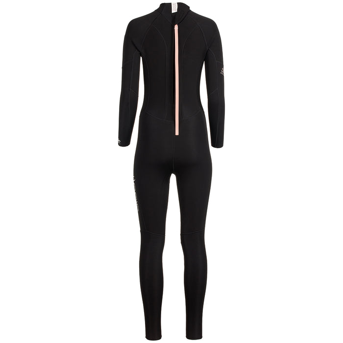 Sisstrevolution 3/2 Summer Seas Back Zip Wetsuit - Women's Solid Black