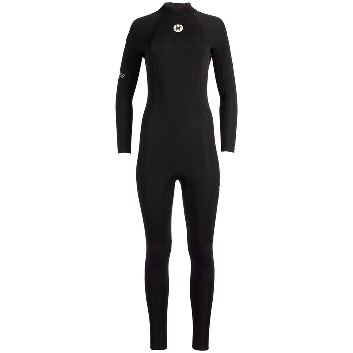 Sisstrevolution 3/2 Summer Seas Back Zip Wetsuit - Women's Solid Black