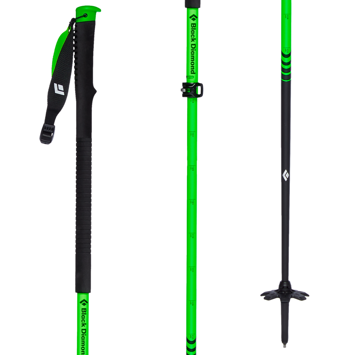 Black Diamond Vapor Carbon 2 Adjustable Ski Poles 2024