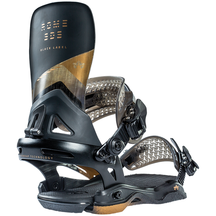 Rome Black Label Snowboard Bindings 2022 Black