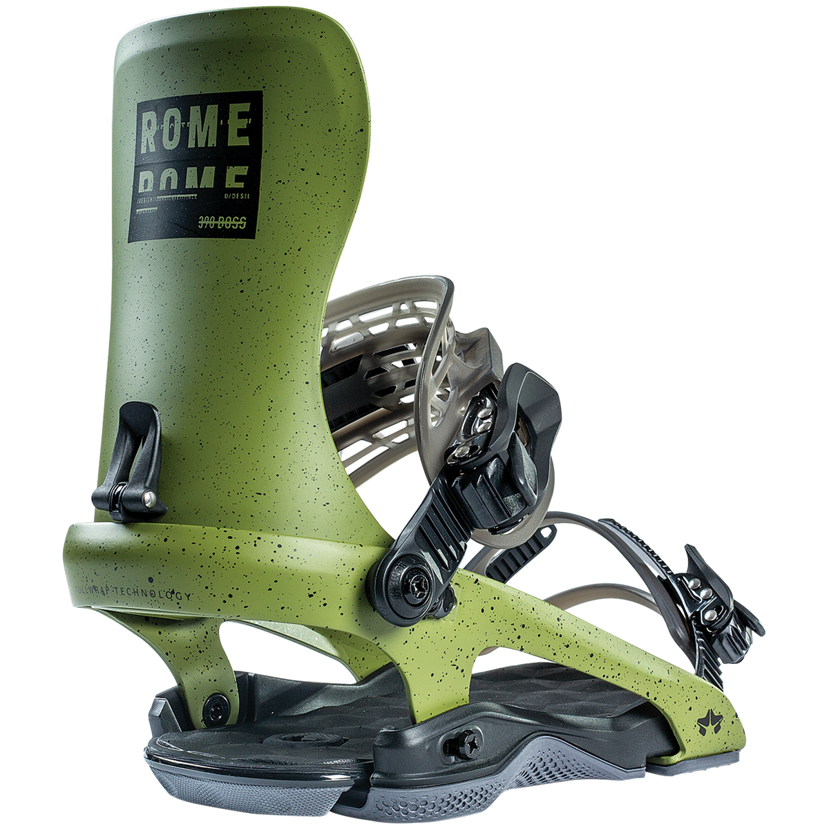 Rome 390 Boss Snowboard Bindings 2022 Olive
