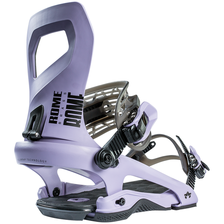 Rome Brass Snowboard Bindings 2022 Purple