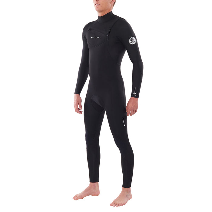 Rip Curl 3/2 Dawn Patrol Chest Zip Wetsuit Black