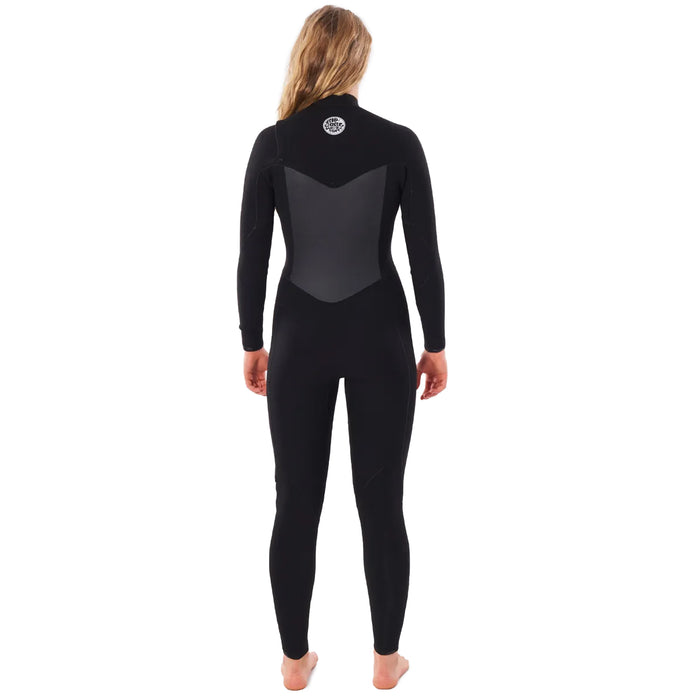 Rip Curl 4/3 Flashbomb Chest Zip Steamer Wetsuit - Women's Black
