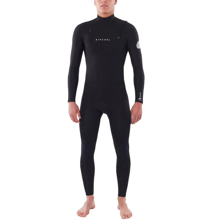Rip Curl 3/2 Dawn Patrol Chest Zip Wetsuit Black