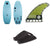 Hyperlite Arc Wakesurf Board 2021 + 4.75 Carbon Surf Fin Set + Dakine Andy Irons Pro Traction Pad