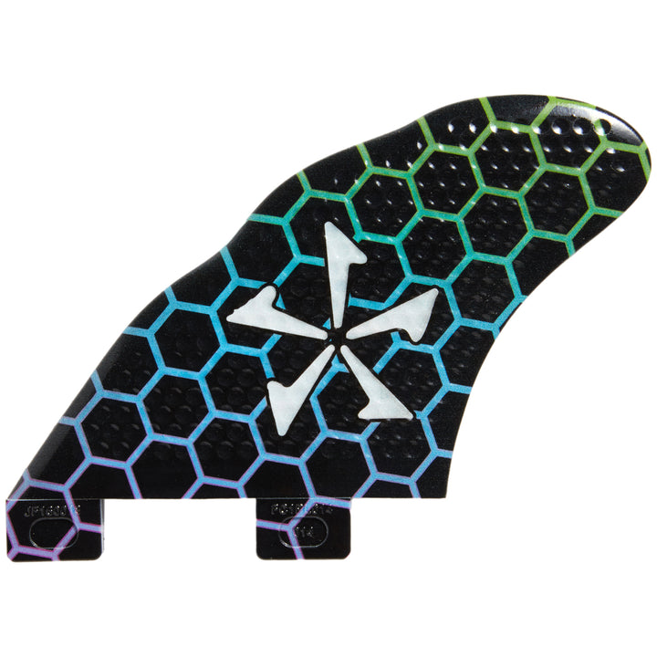 Phase Five 3D Speed Base Twin Fin Set Black/Green