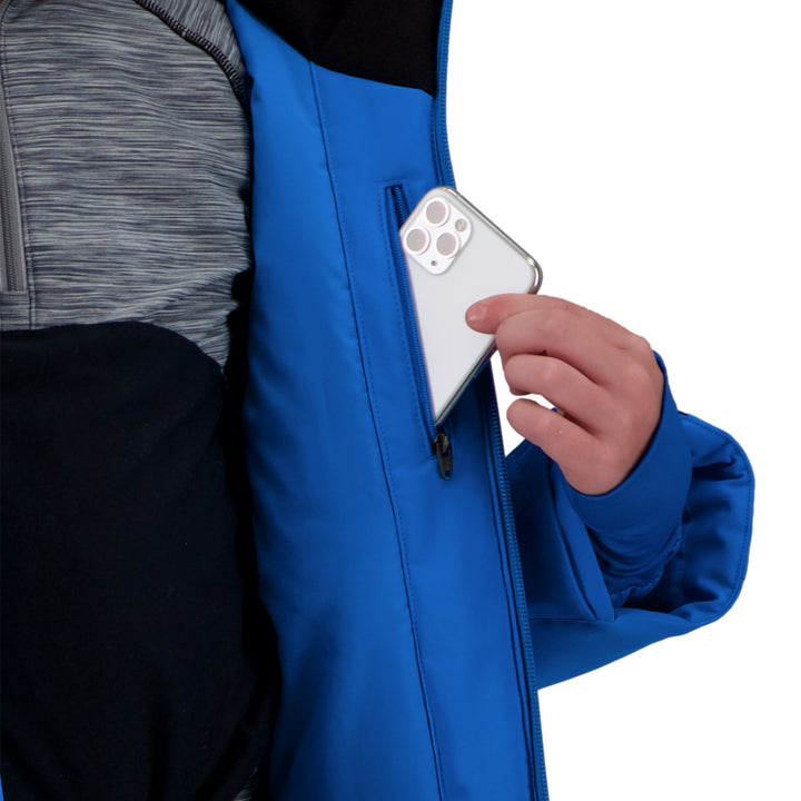 Obermeyer Mach 12 Jacket - Boys' Blue Vibes