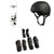 Enjoi Whitey Panda FP 7.75 Skateboard Complete + Triple 8 Sweatsaver Liner Skateboard Helmet + Triple 8 Saver Series High Impact 3 Pack Skateboard Pad Set