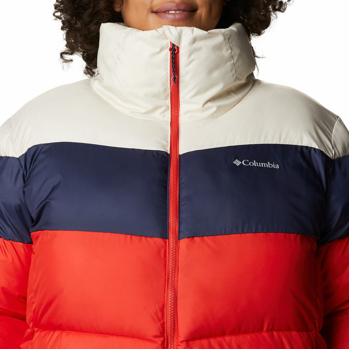 Columbia Puffect Plus Size Jacket - Women's Bold Orange, Nocturnal, Chalk