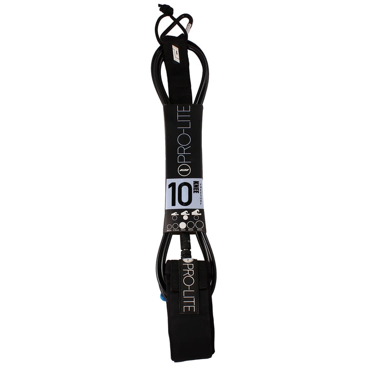 Pro-Lite 10' Freesurf Knee Surfboard Leash Black