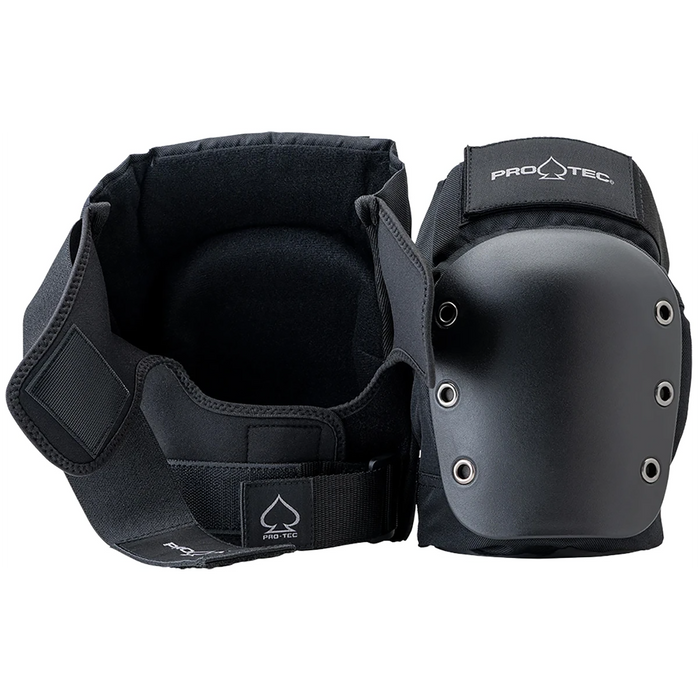Pro-Tec Street Open Back Skateboard Knee Pads Black