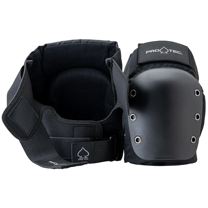 Pro-Tec Street Open Back Skateboard Knee Pads Black